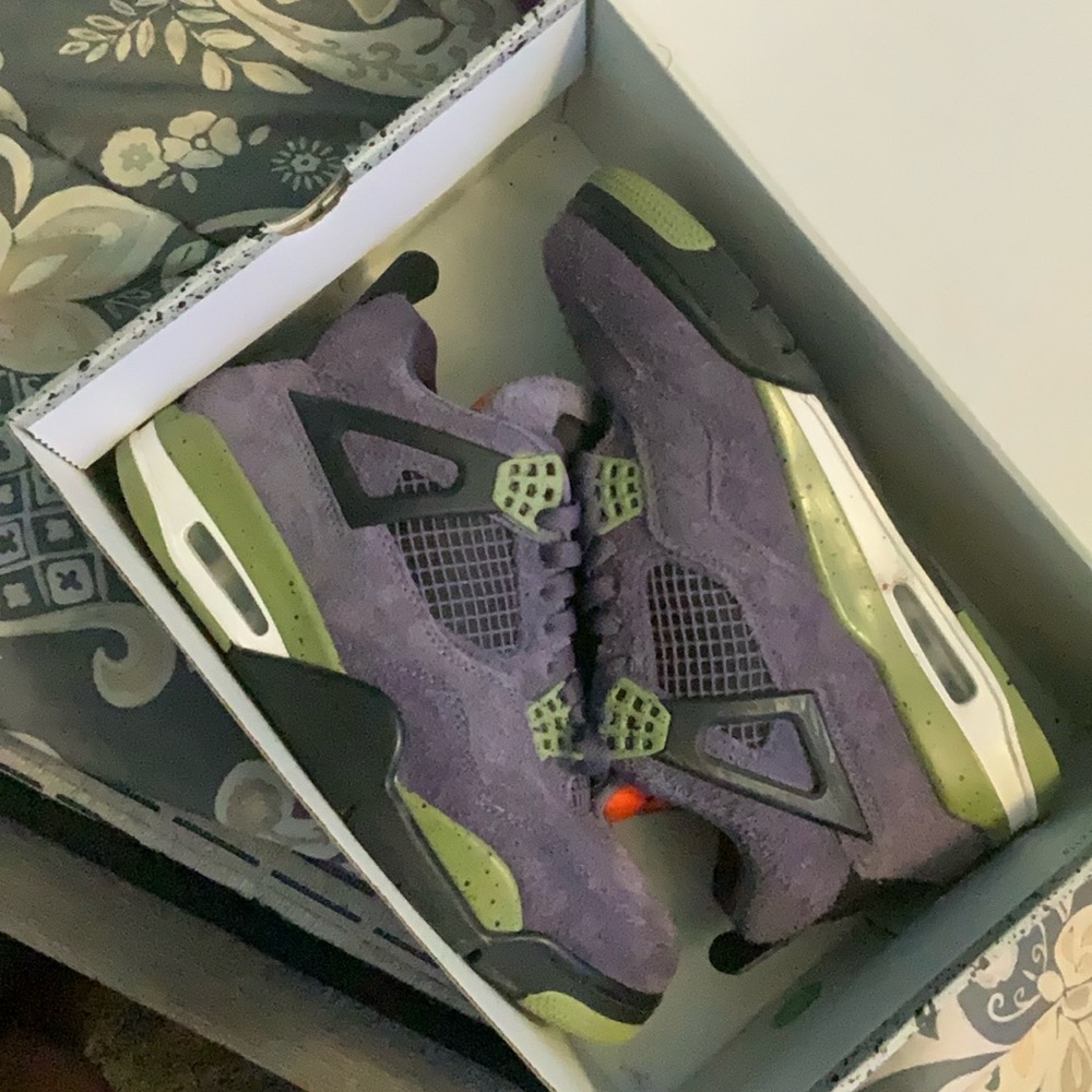 P canyon purple jordan 4s